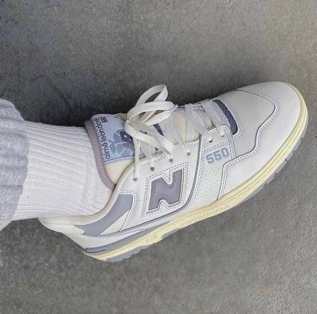 New Balance 550 Leon Dore White Grey