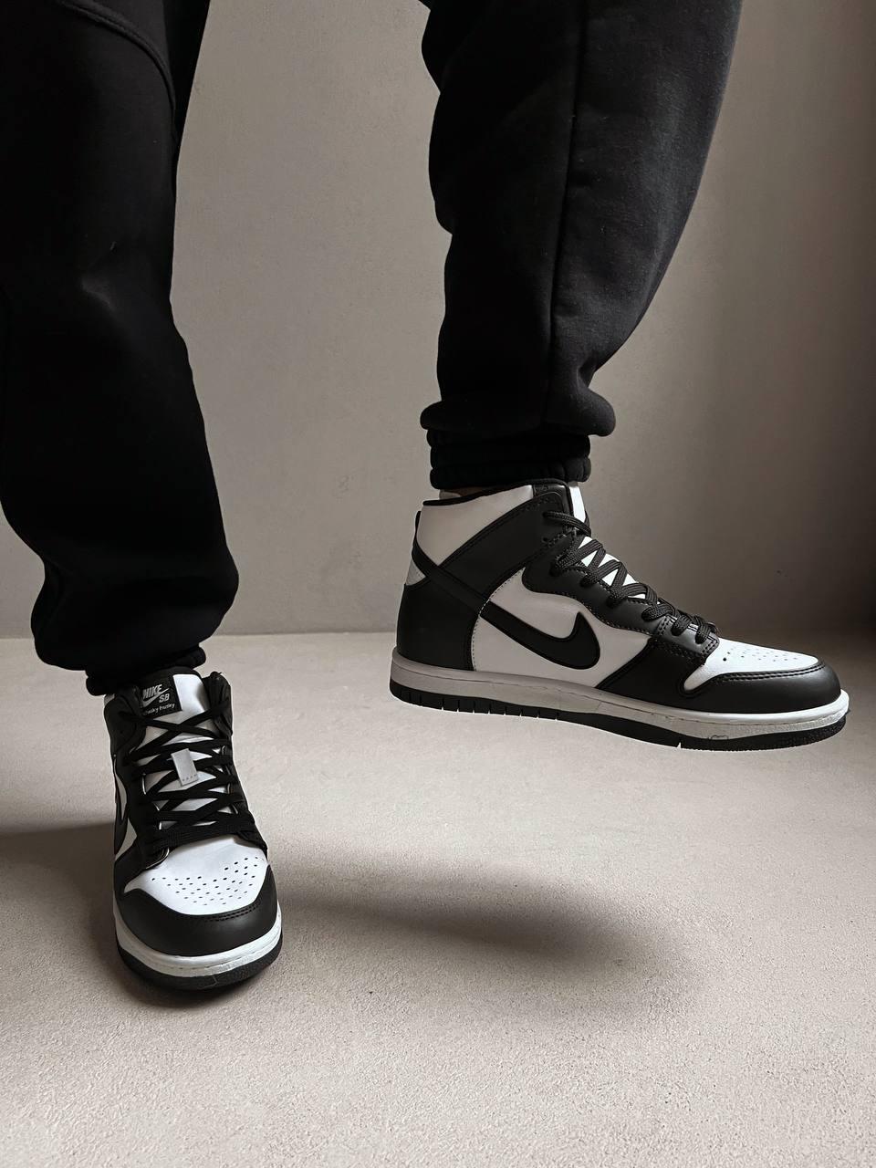 Nike Dunk High Black White 1