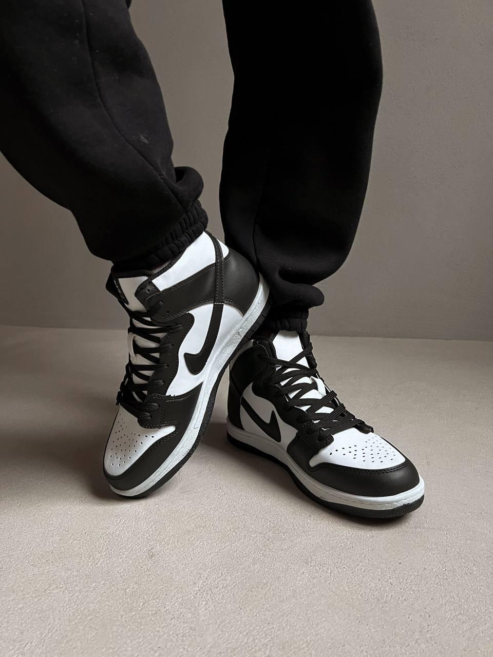 Nike Dunk High Black White 1
