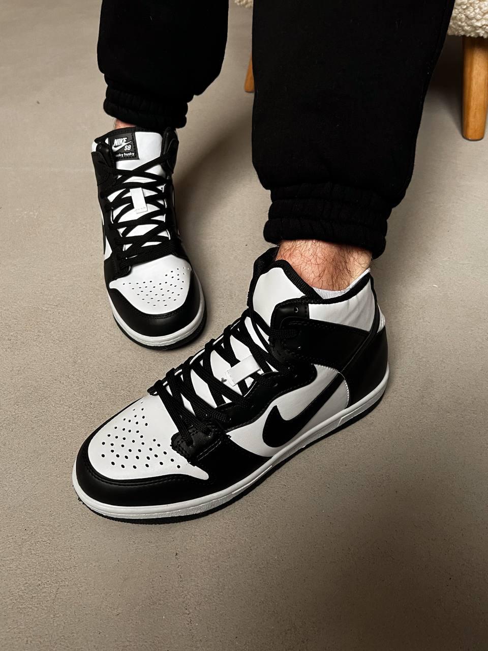 Nike Dunk High Black White 1