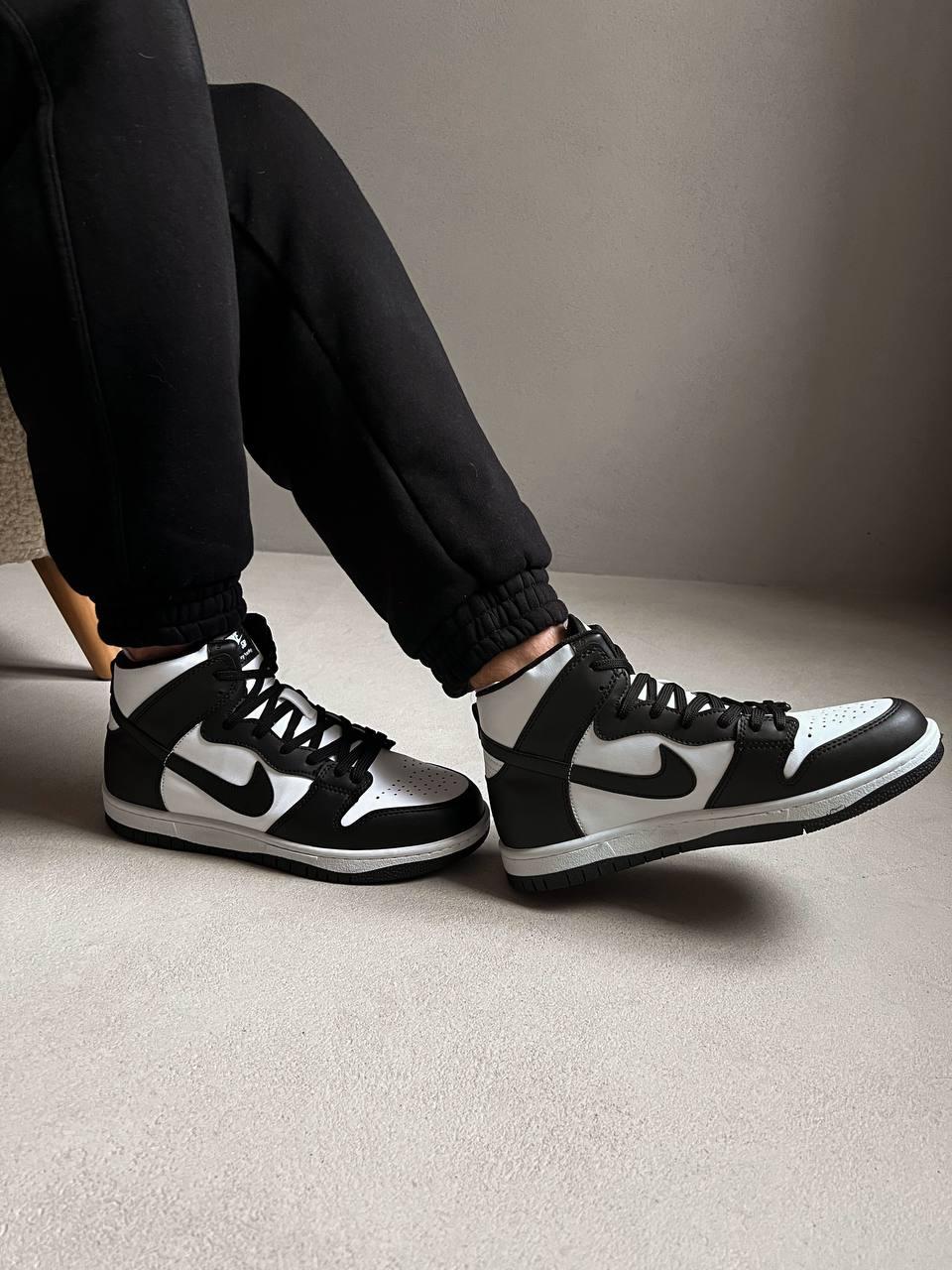 Nike Dunk High Black White 1