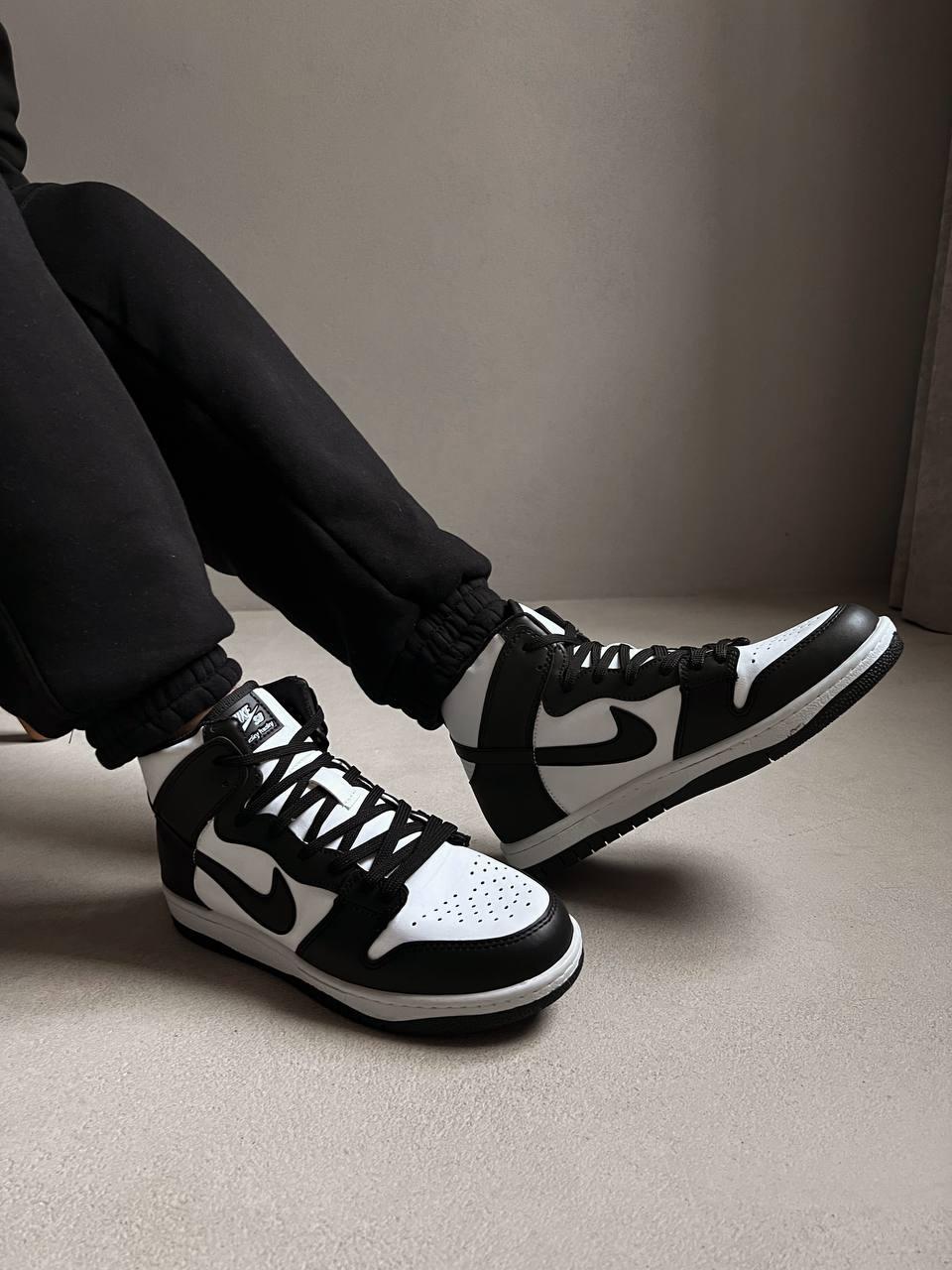 Nike Dunk High Black White 1