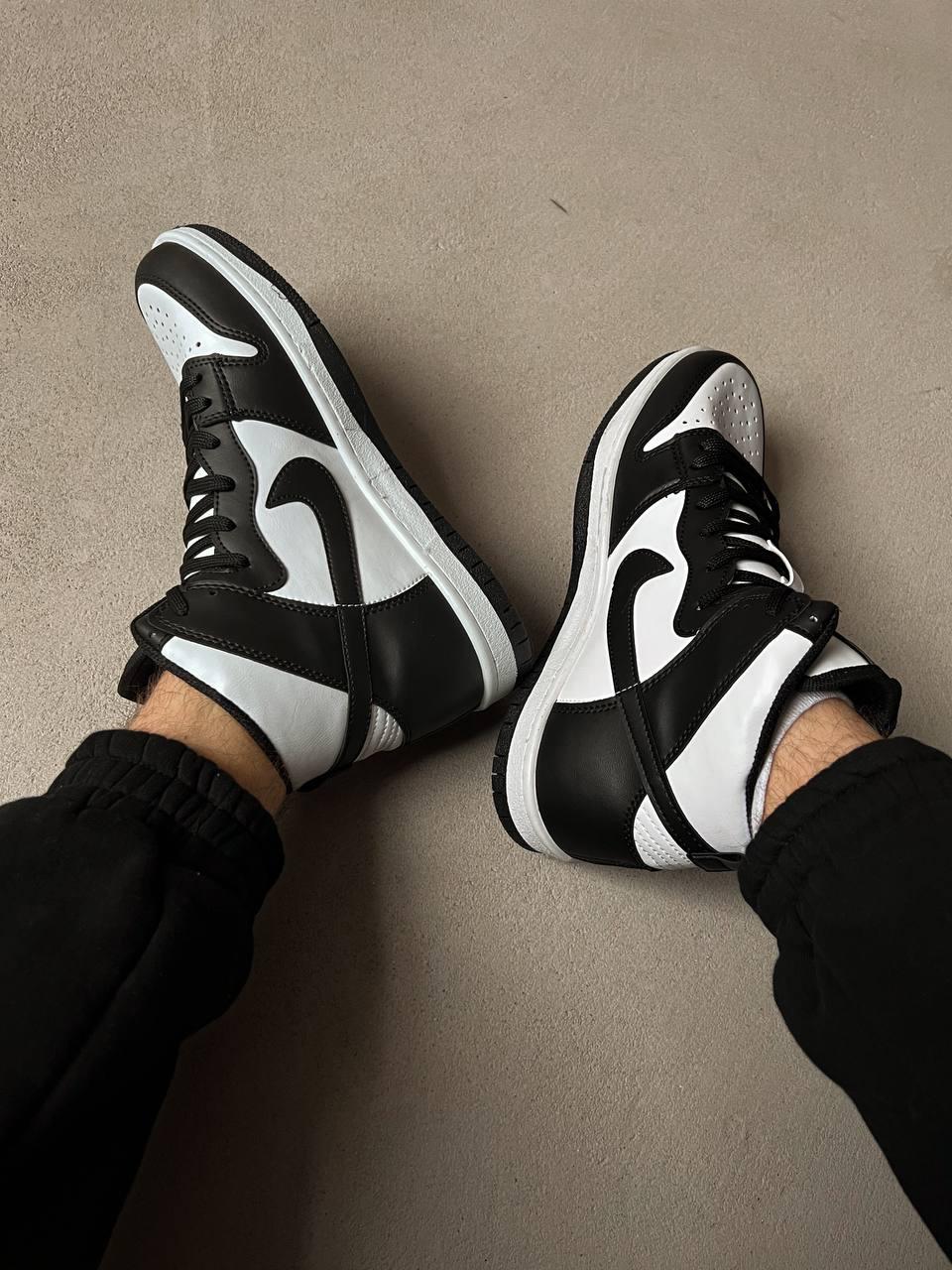 Nike Dunk High Black White 1