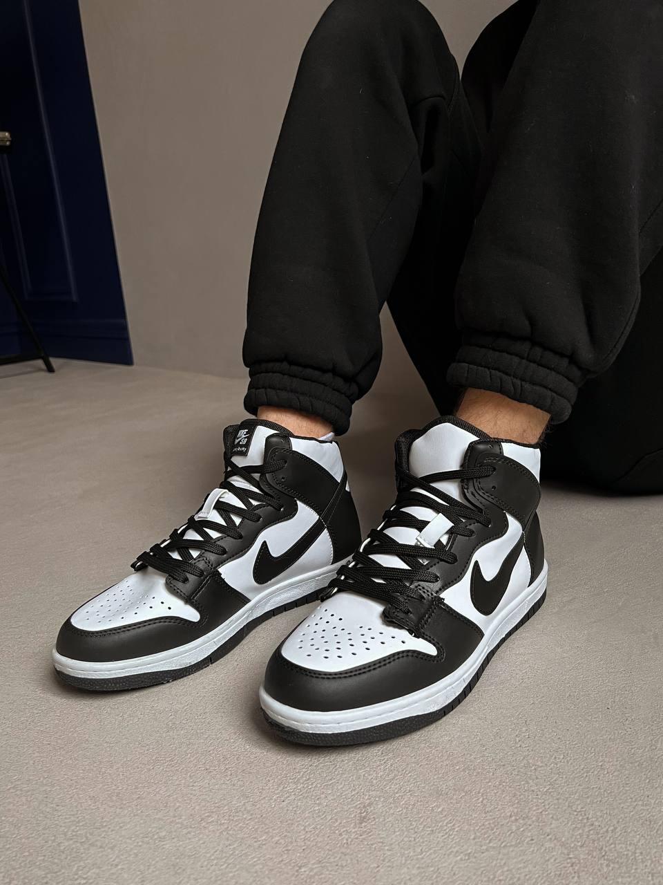 Nike Dunk High Black White 1