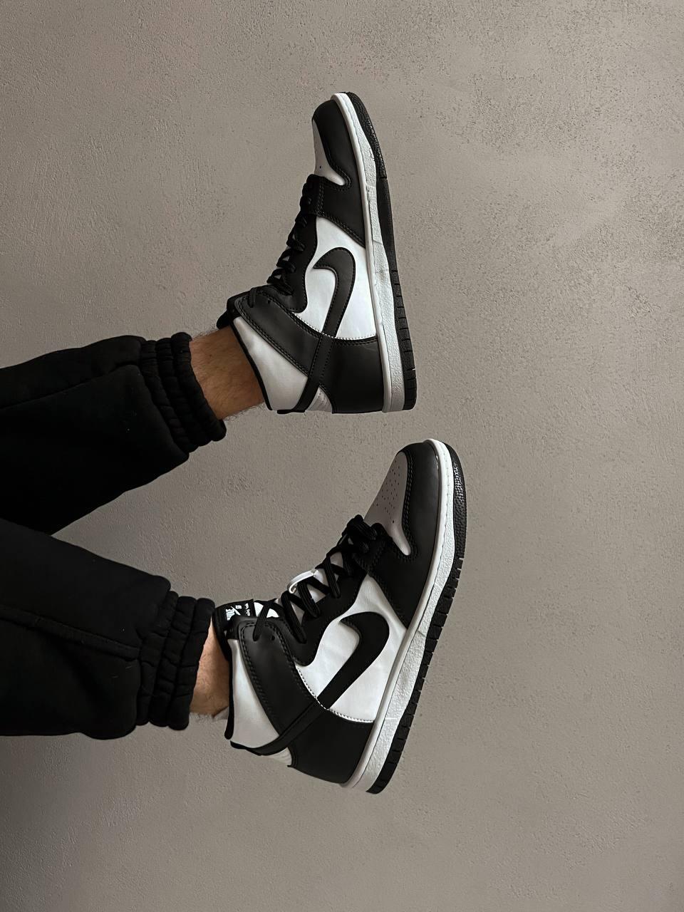 Nike Dunk High Black White 1