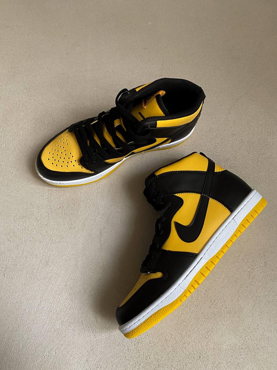 Nike Dunk High Black Yellow