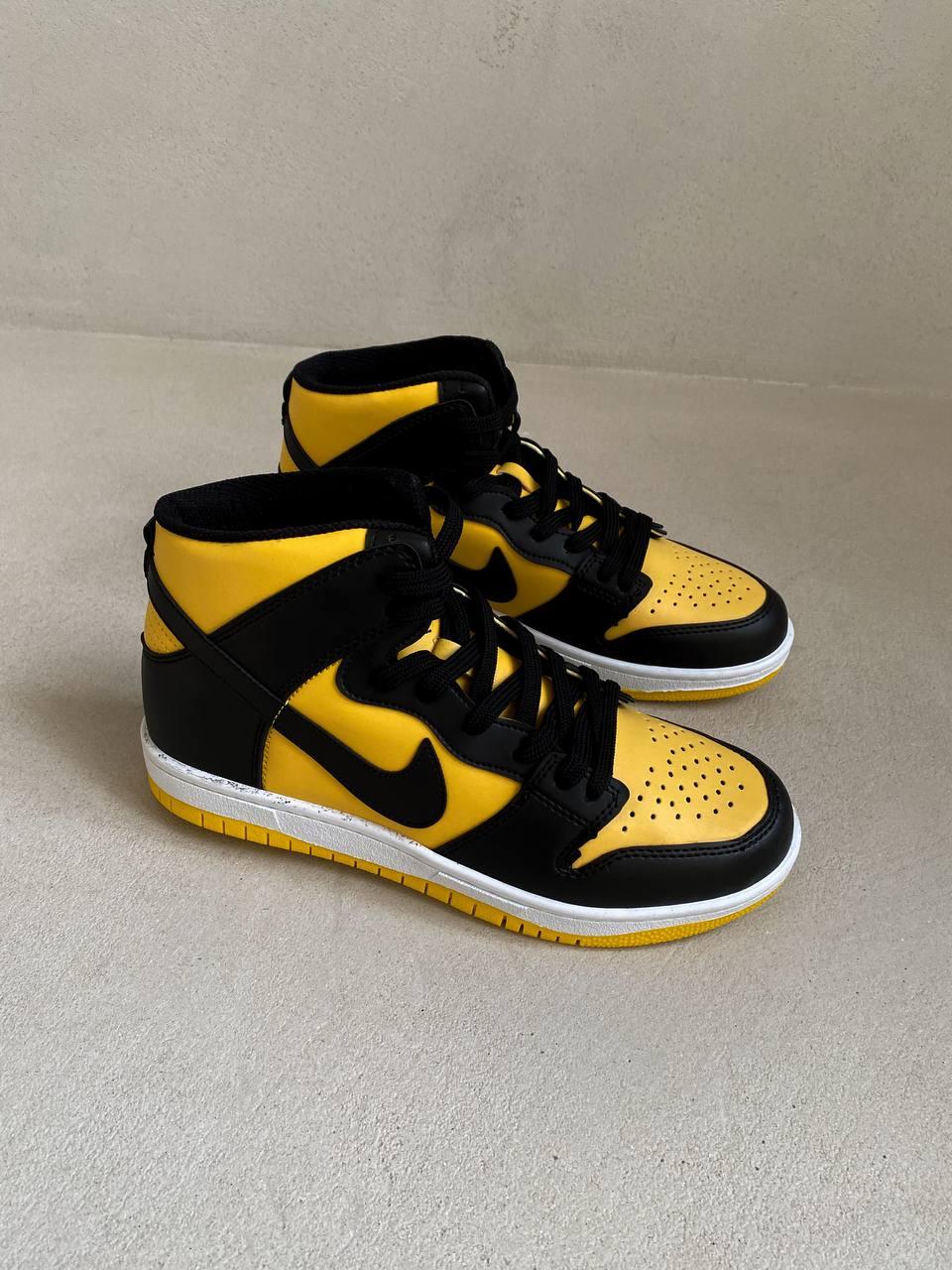 Nike Dunk High Black Yellow