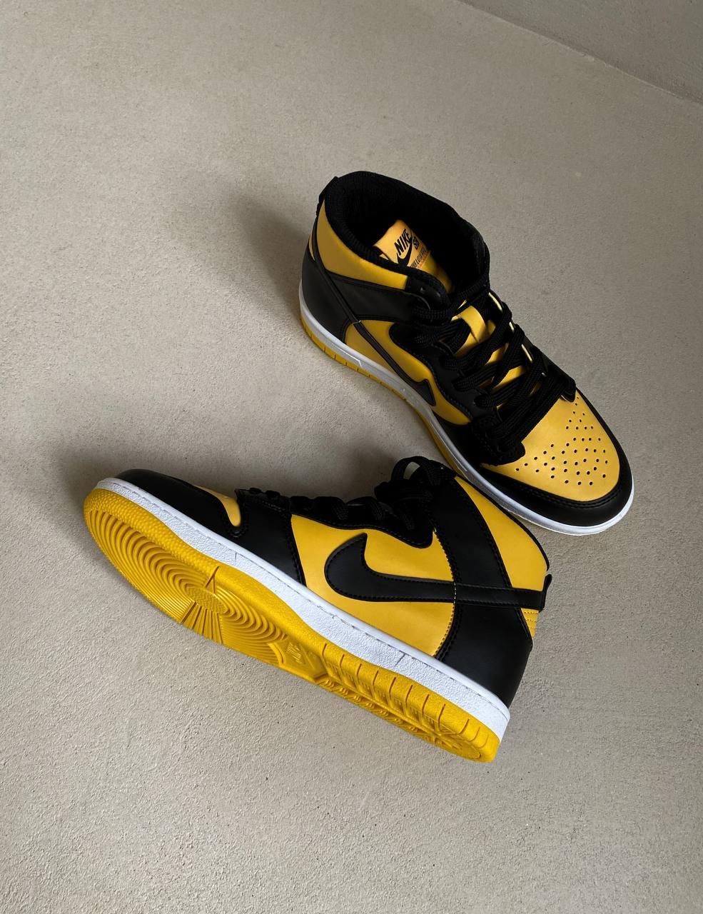 Nike Dunk High Black Yellow