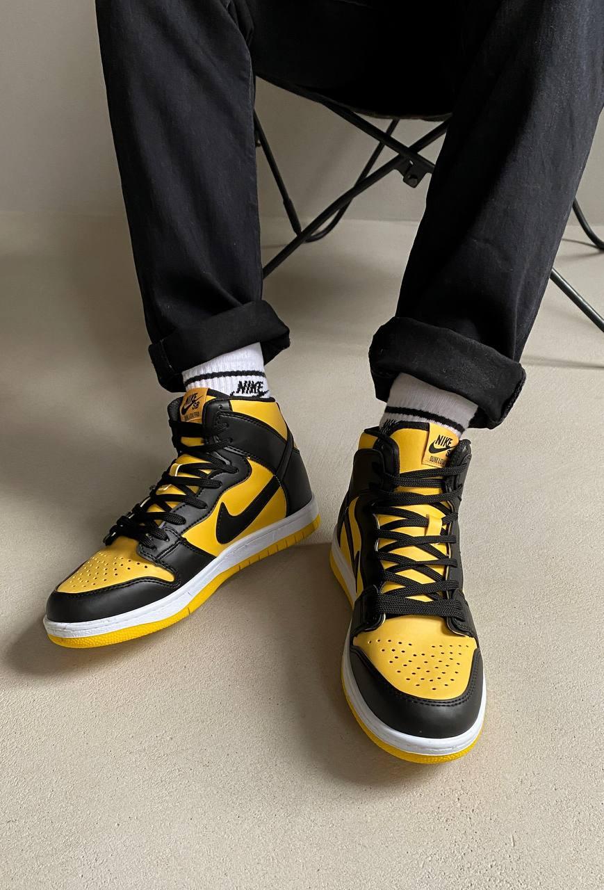 Nike Dunk High Black Yellow
