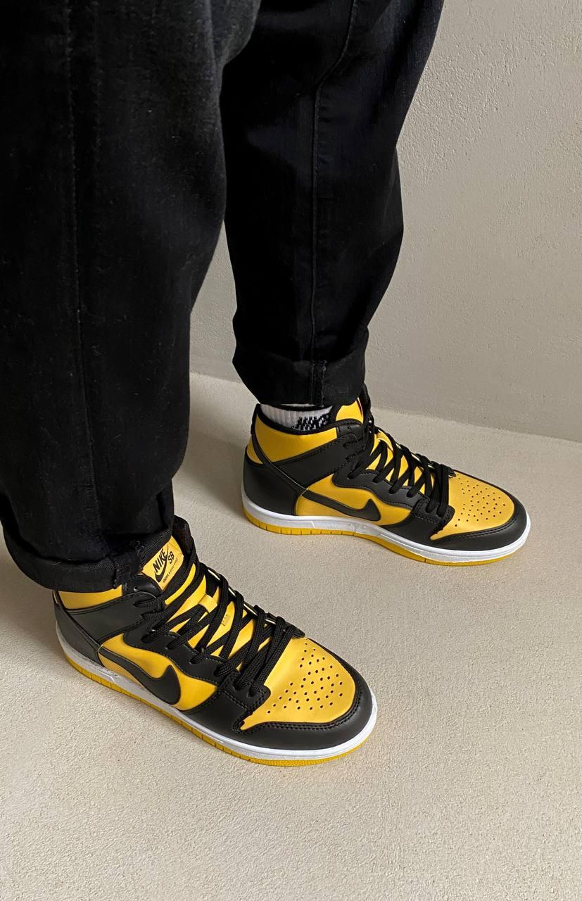 Nike Dunk High Black Yellow