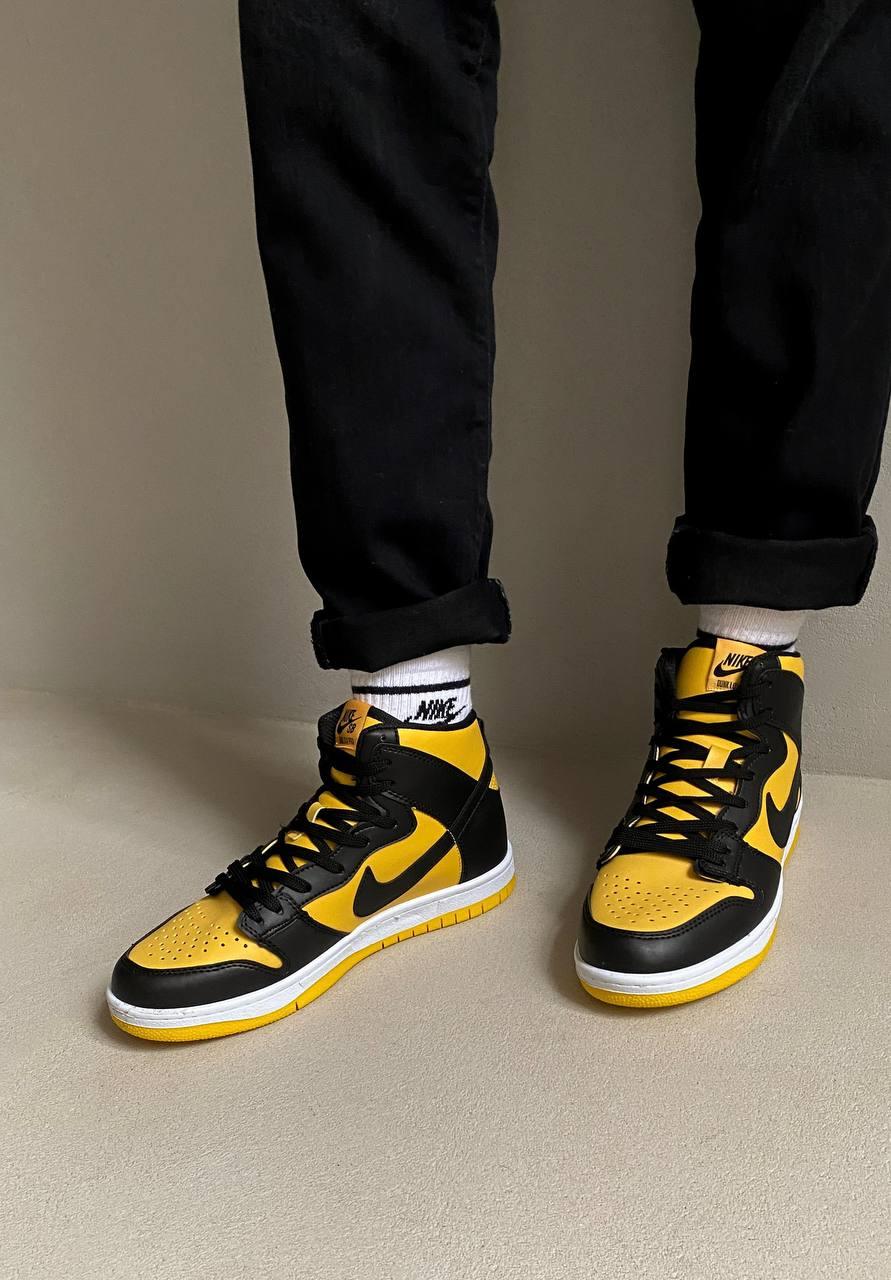 Nike Dunk High Black Yellow