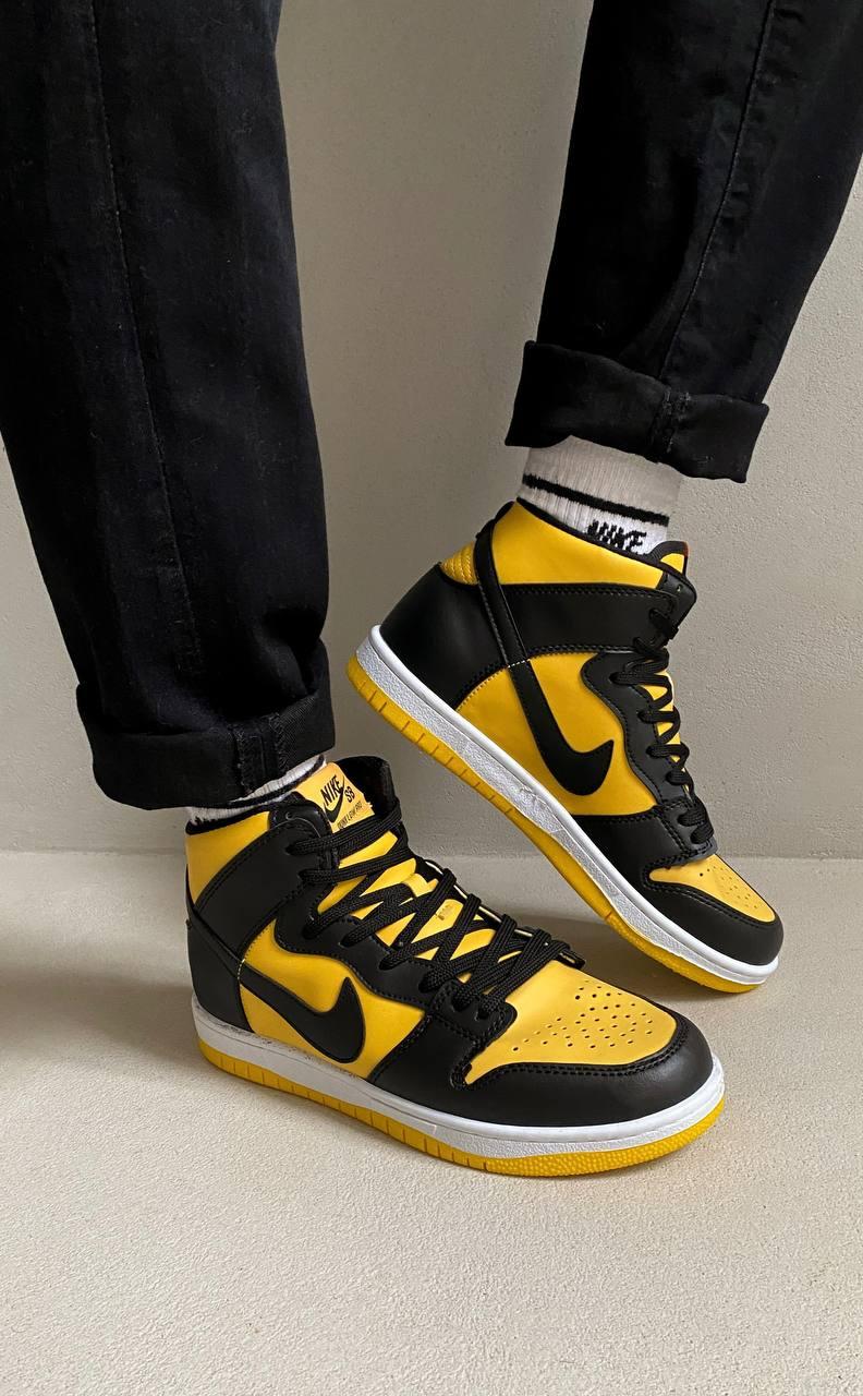 Nike Dunk High Black Yellow
