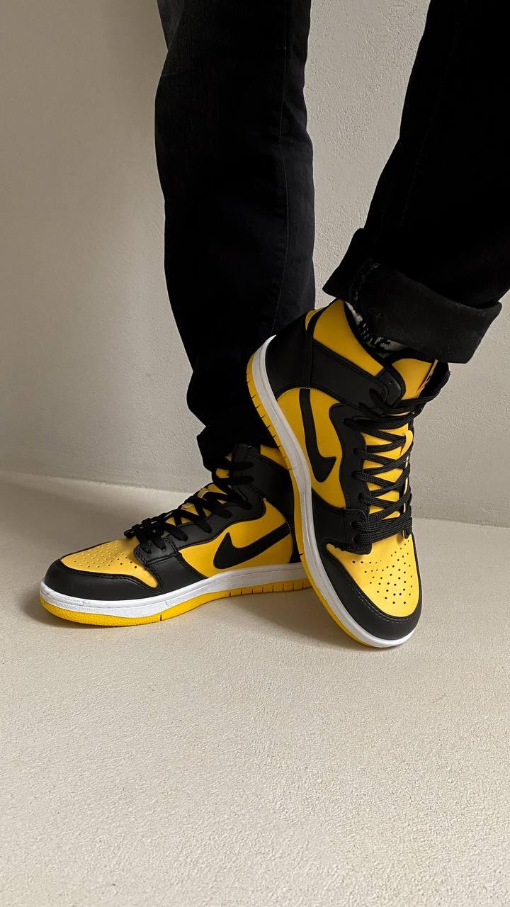Nike Dunk High Black Yellow