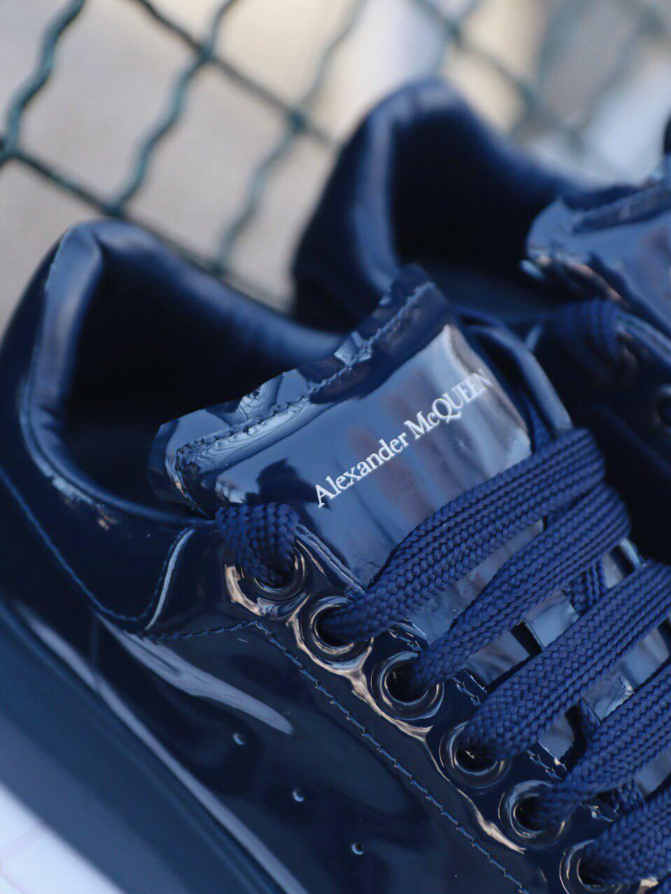 Alexander McQueen Low Blue Patent