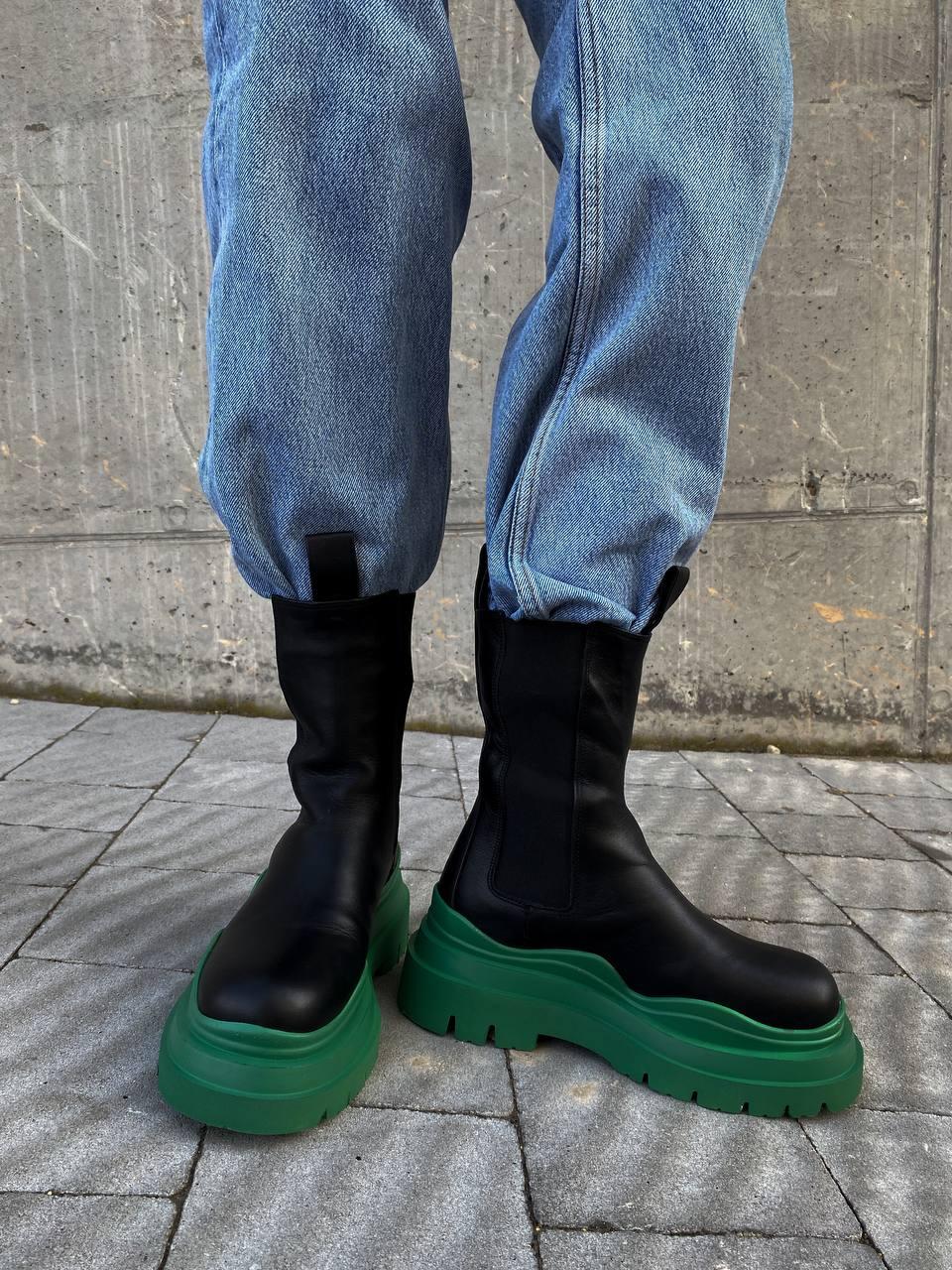 Bottega Veneta Green Hight ( товсте хутро )