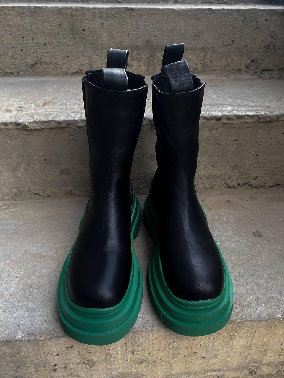 Bottega Veneta Green Hight ( товсте хутро )