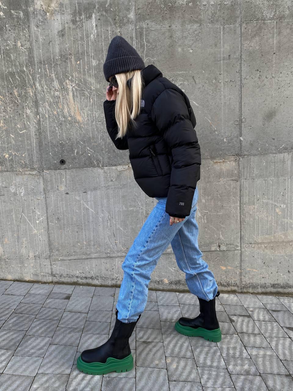 Bottega Veneta Green Hight ( товсте хутро )