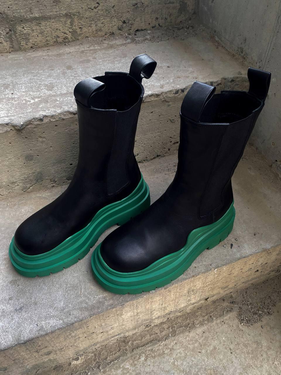 Bottega Veneta Green Hight ( товсте хутро )