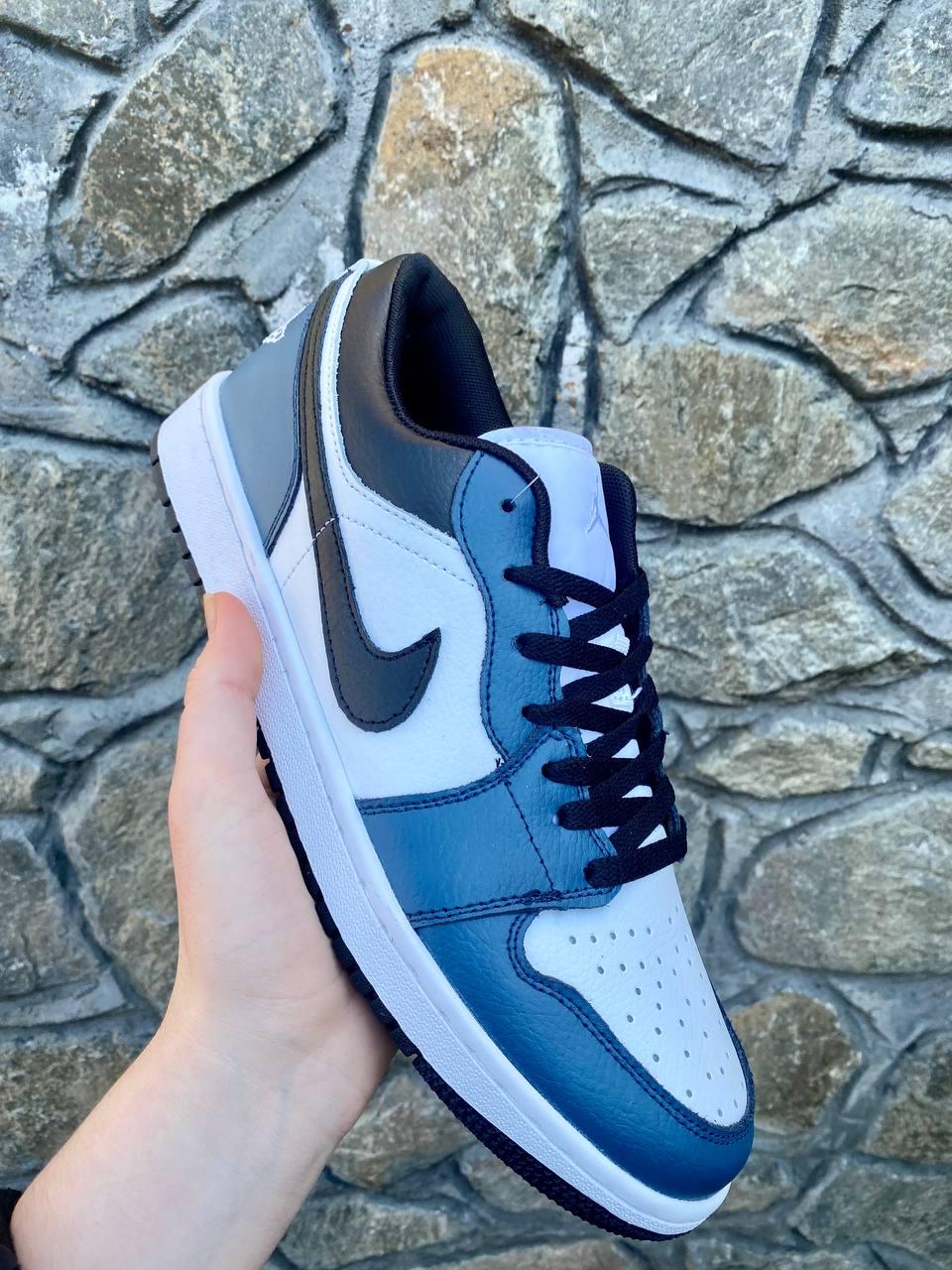 Nike Air Jordan Retro 1 Low Blue Black White