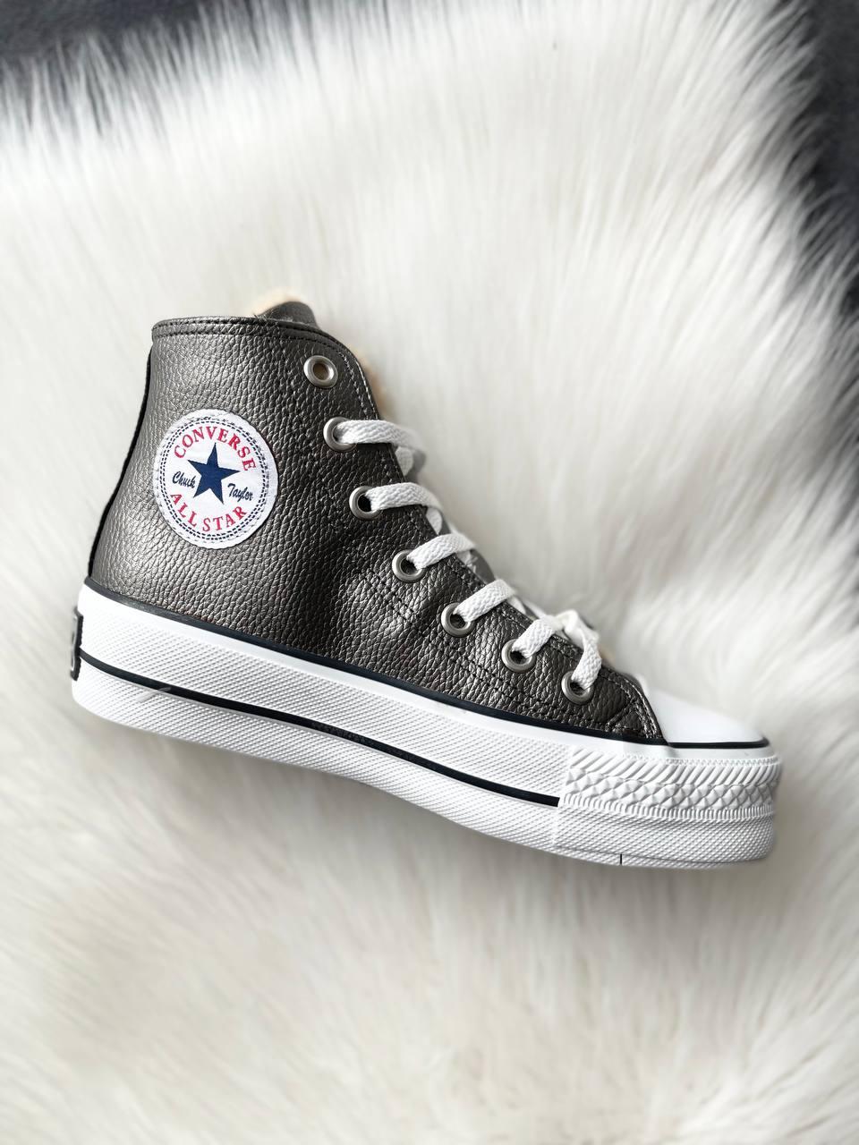 Converse All Star High Silver Fur