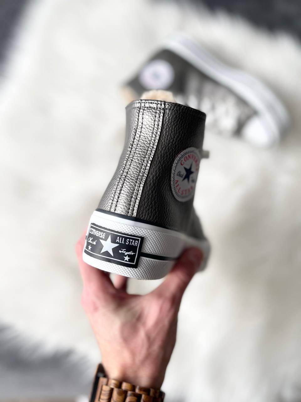 Converse All Star High Silver Fur