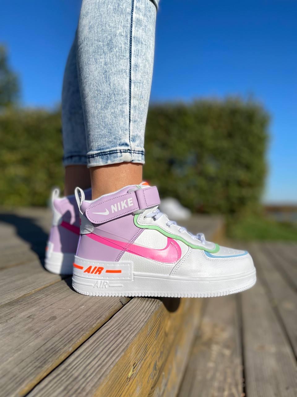 Nike Air Force Shadow High White Purple