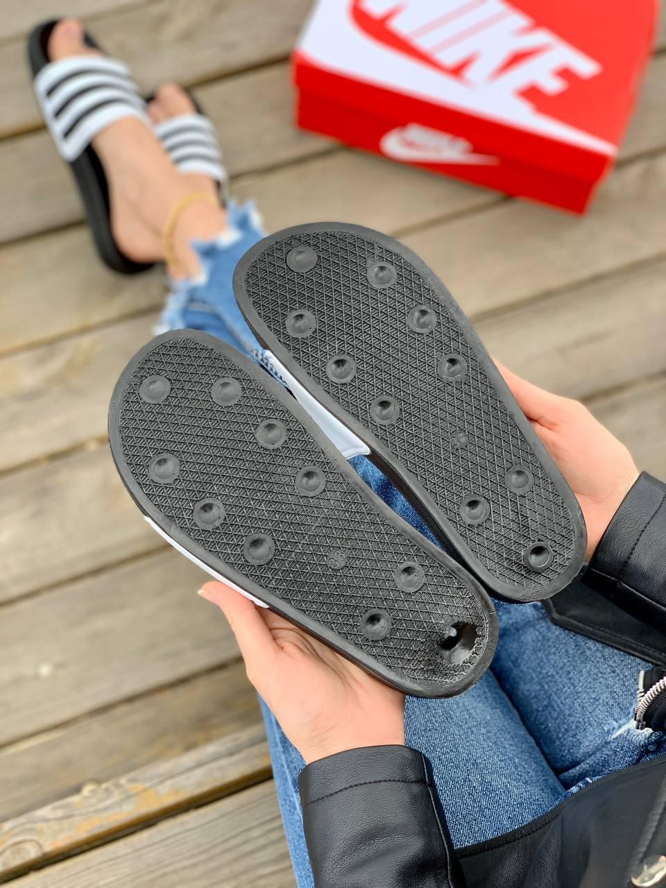 Nike Slides White Black