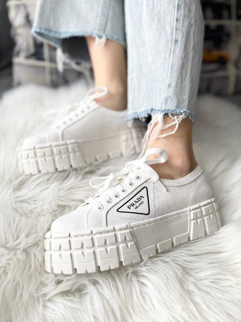 Prada Double Wheel White