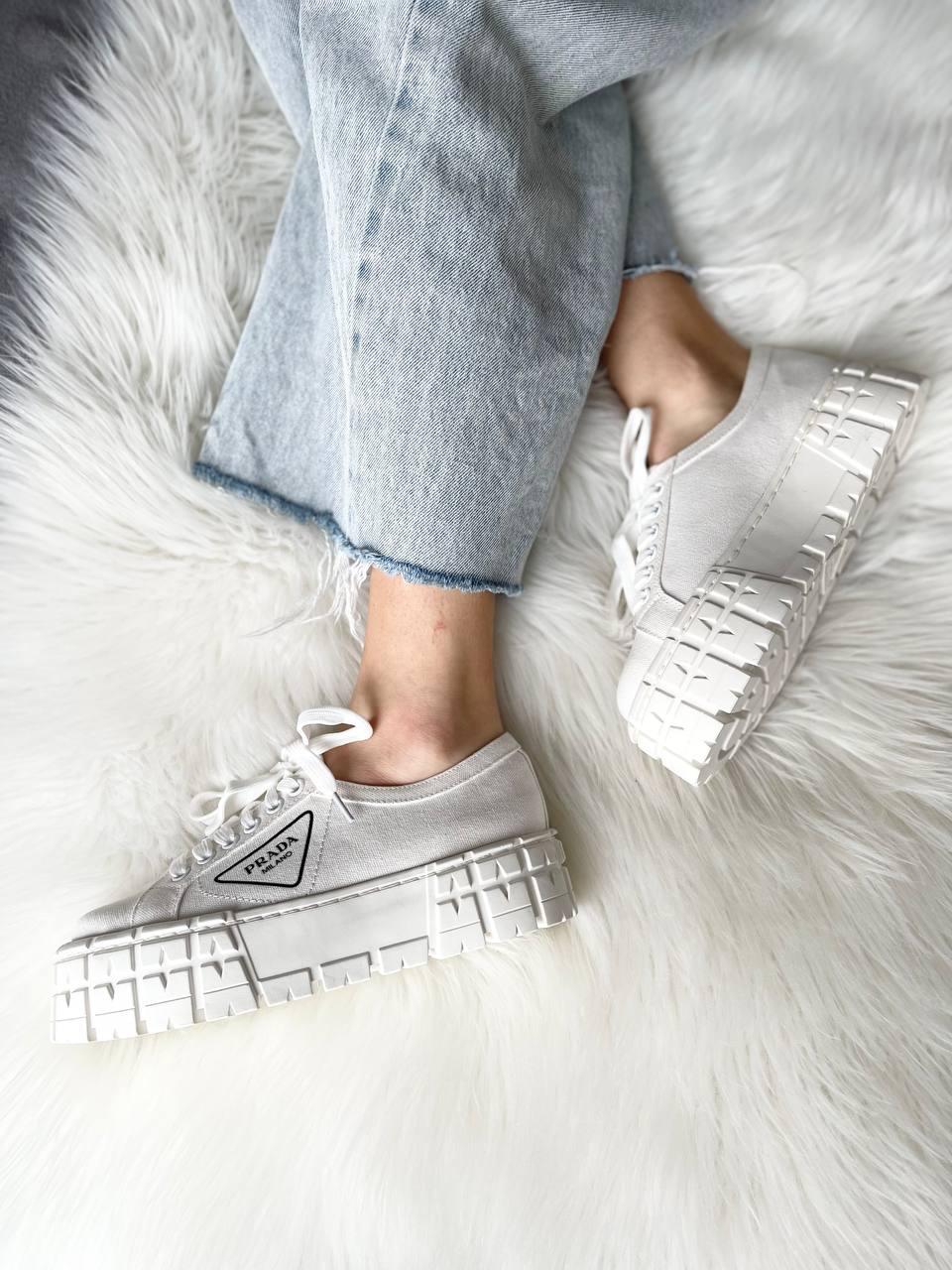 Prada Double Wheel White