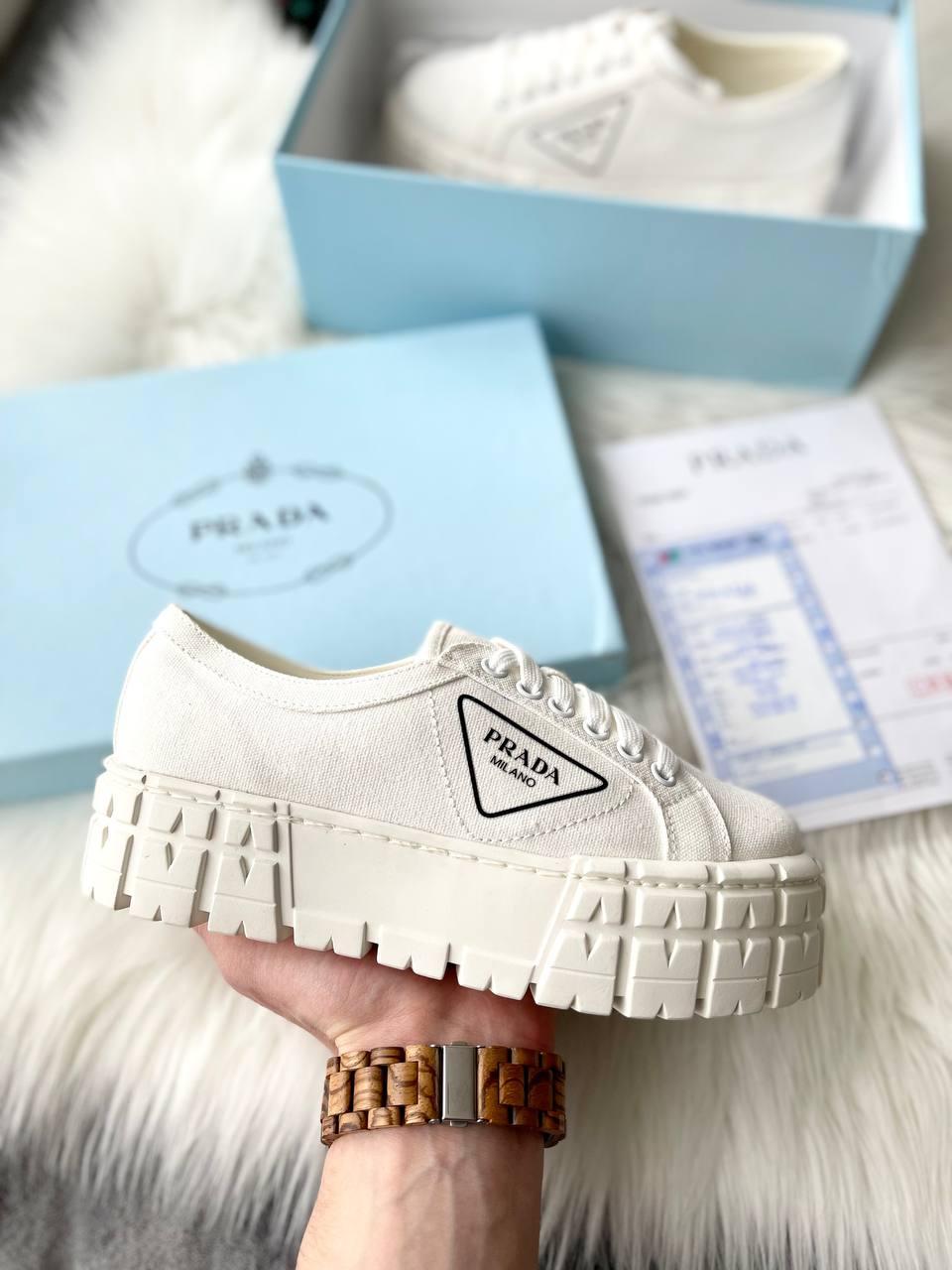 Prada Double Wheel White