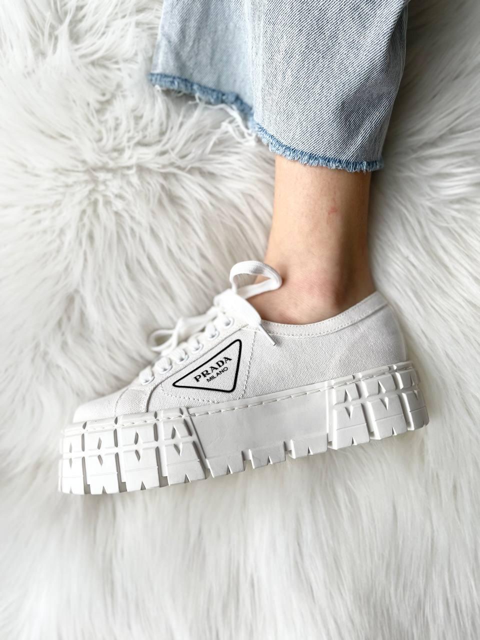Prada Double Wheel White