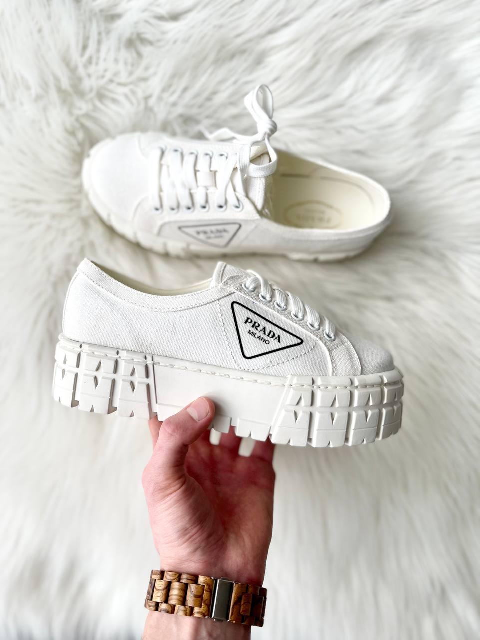 Prada Double Wheel White