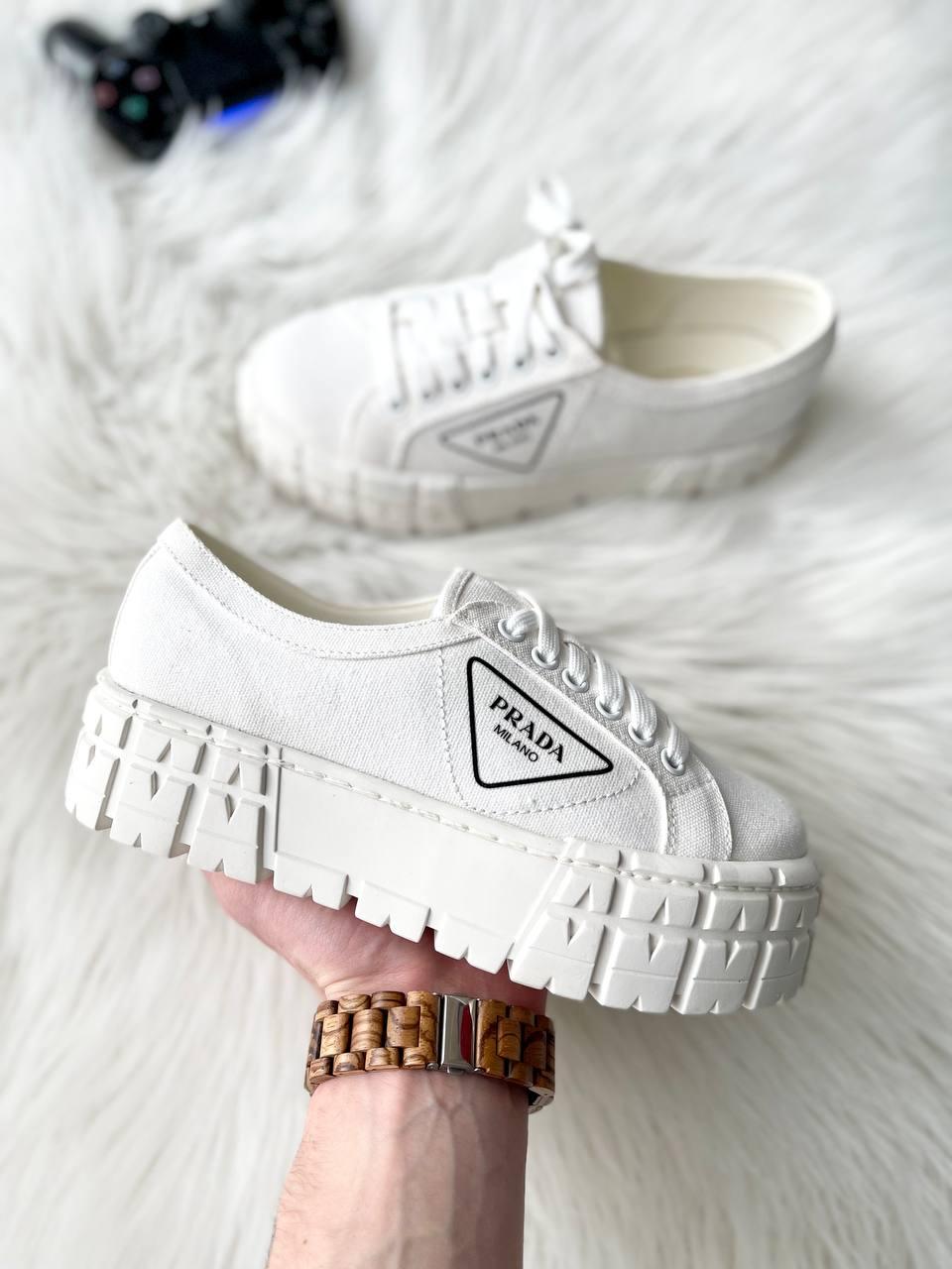 Prada Double Wheel White