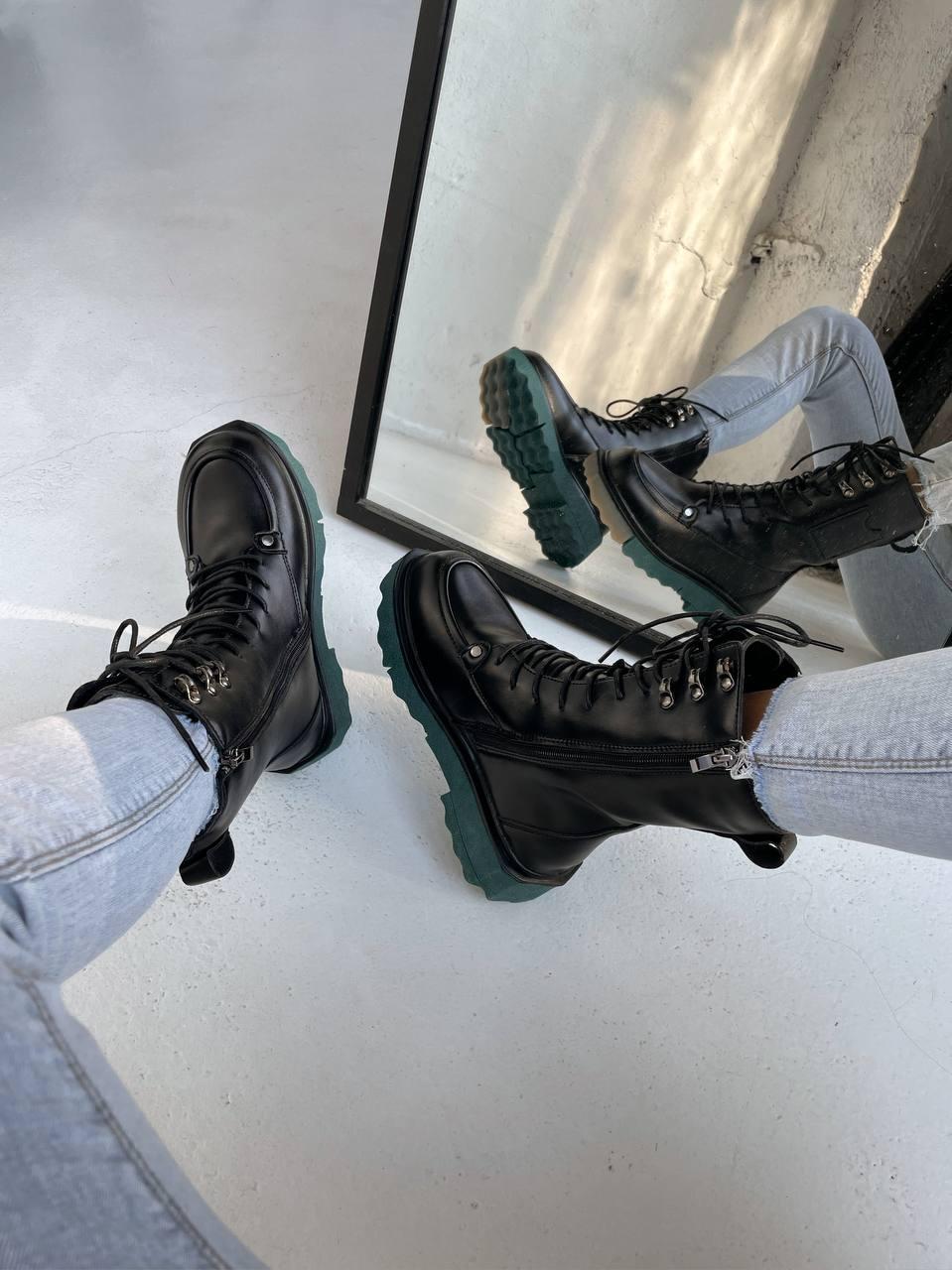 Off White Black Fur Boots (No Logo)