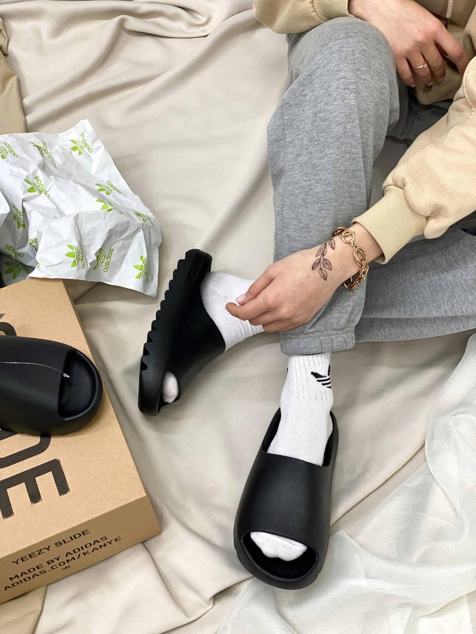 Adidas Yeezy Slide Black (Без лого)