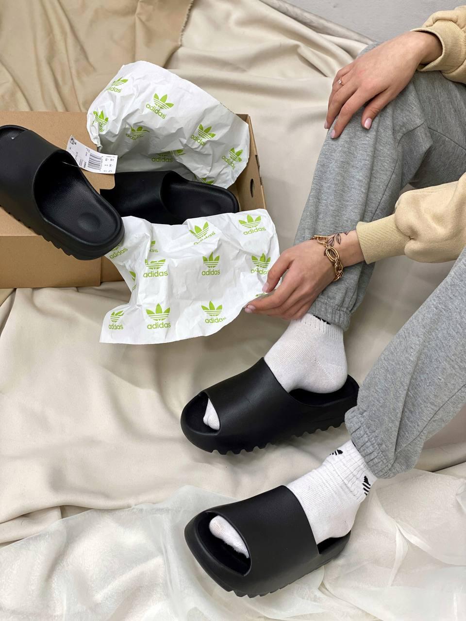 Adidas Yeezy Slide Black (Без лого)