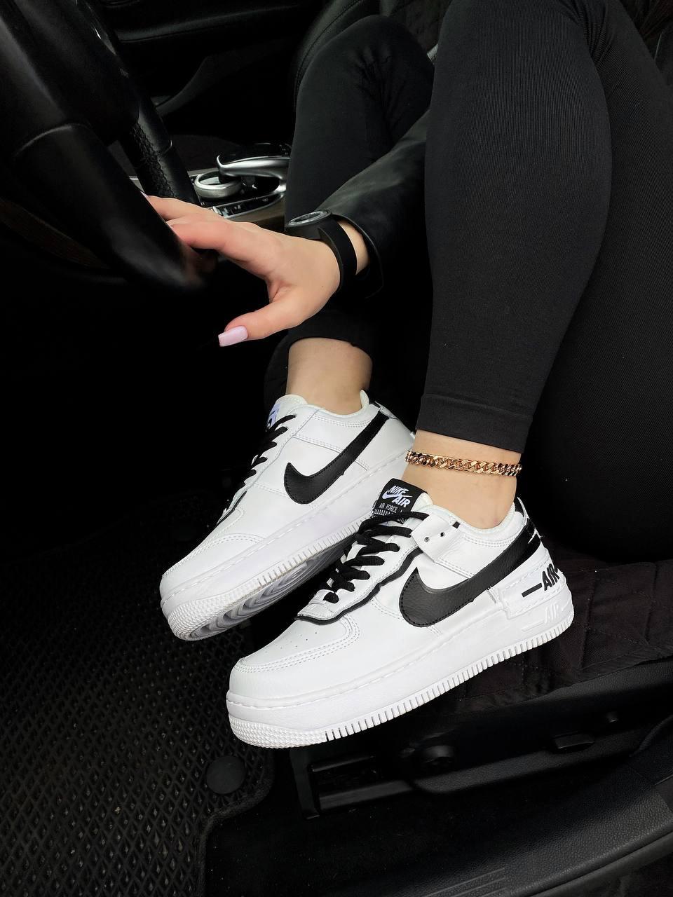Nike Air Force 1 SHADOW Black White