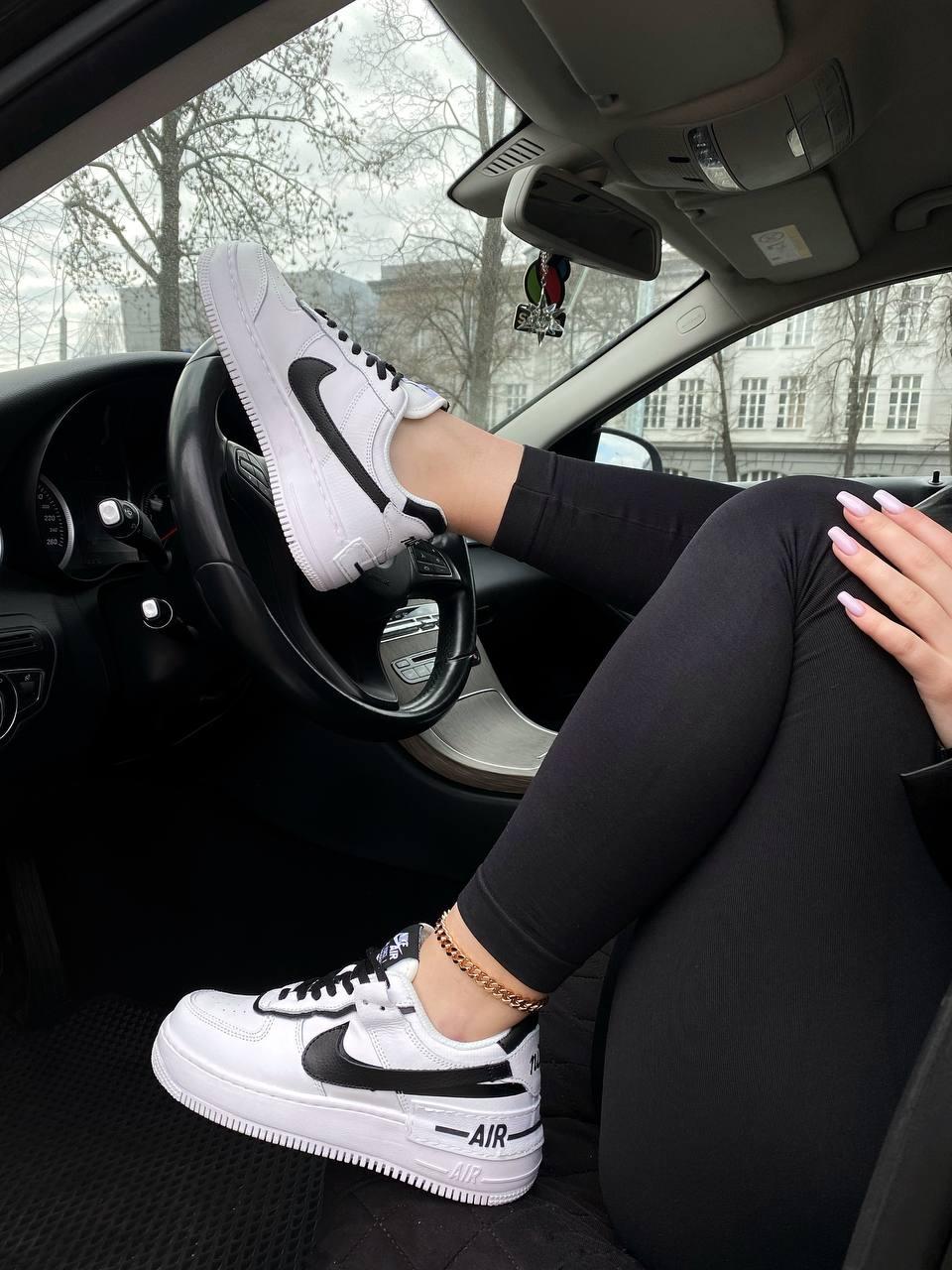 Nike Air Force 1 SHADOW Black White
