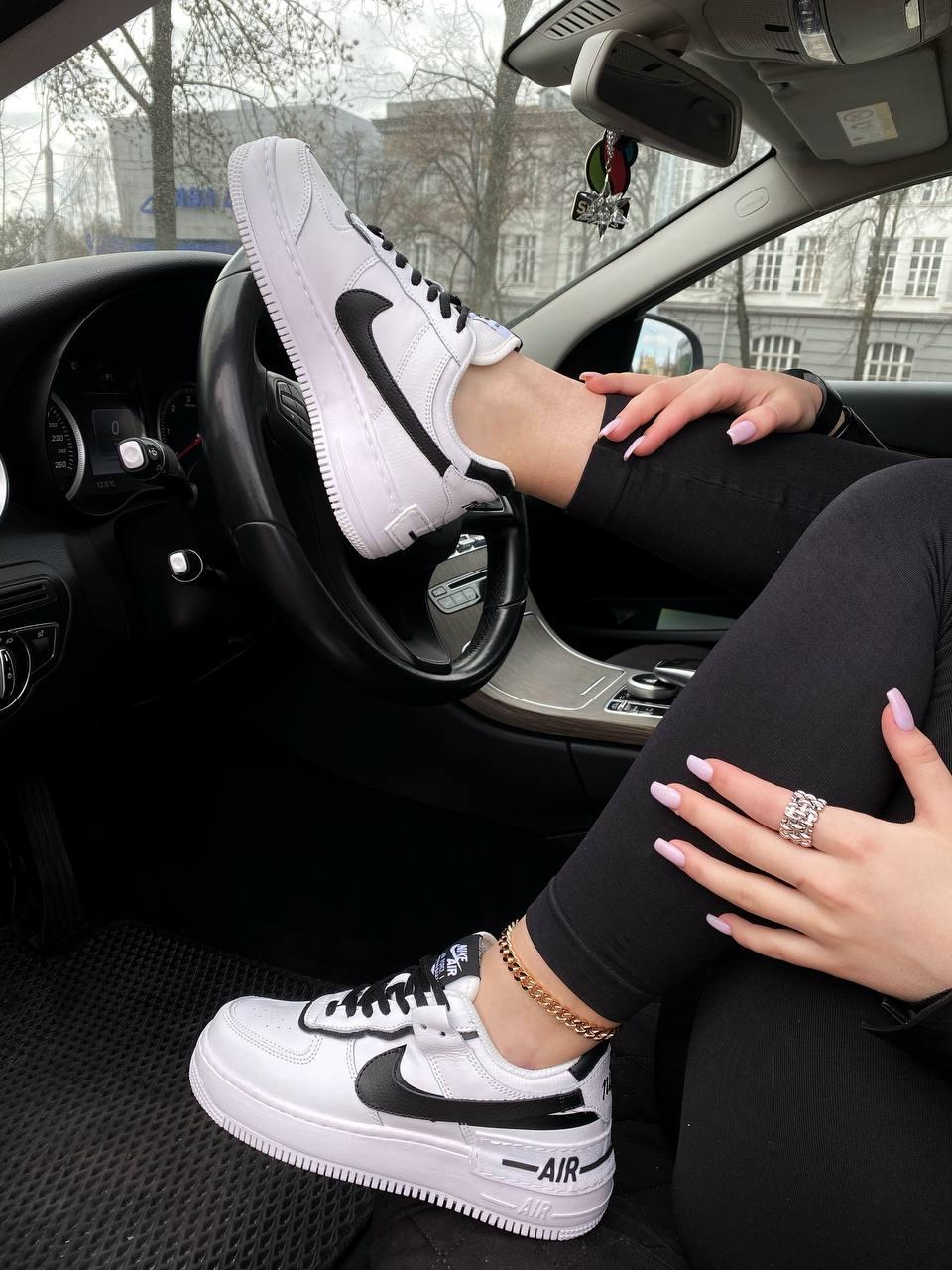 Nike Air Force 1 SHADOW Black White