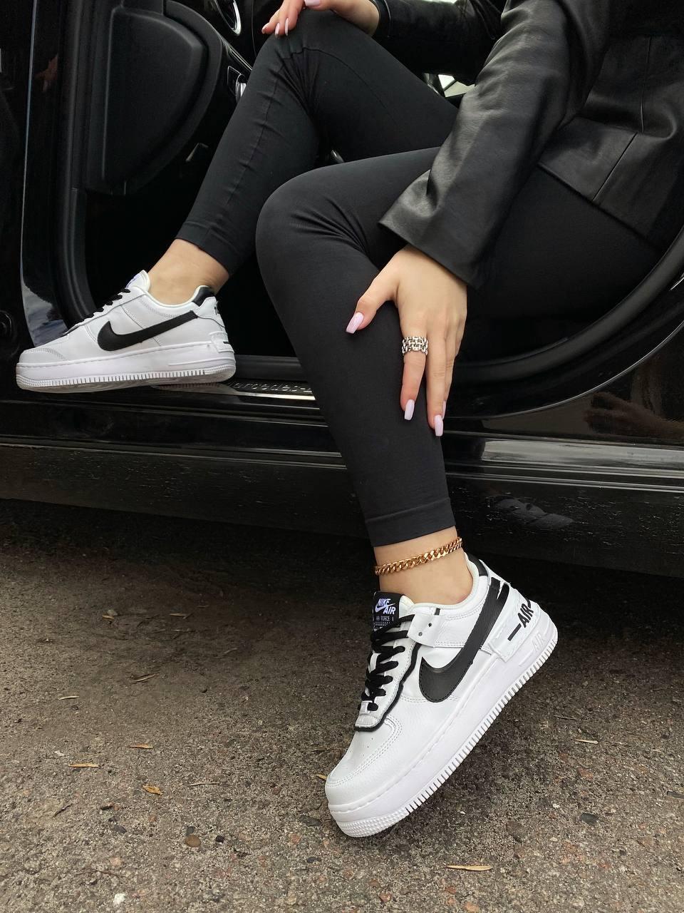 Nike Air Force 1 SHADOW Black White