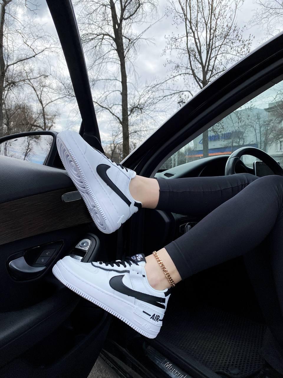 Nike Air Force 1 SHADOW Black White