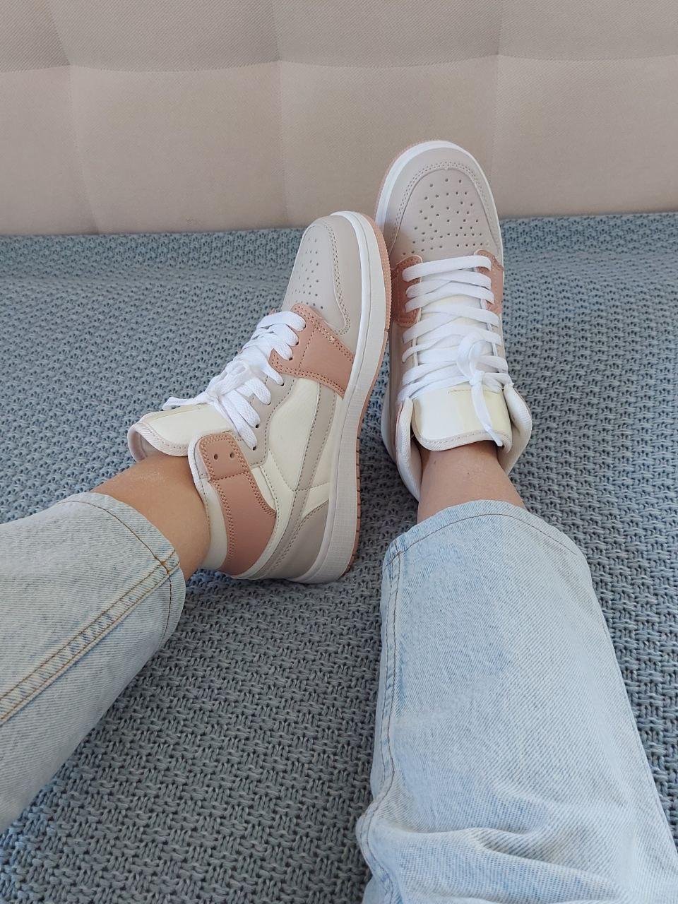 Кросівки Високі Бежеві