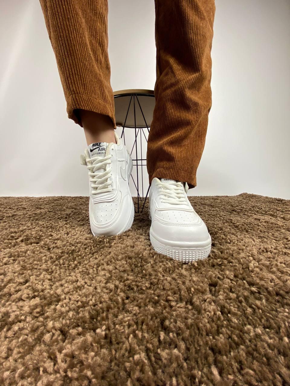 Nike Air Force 1 SHADOW White Grey 1