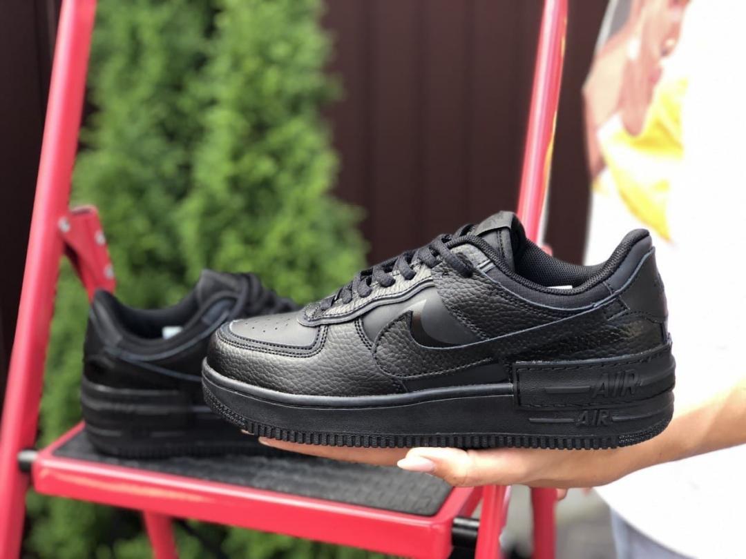 Nike Air Force 1 SHADOW Full Black 1