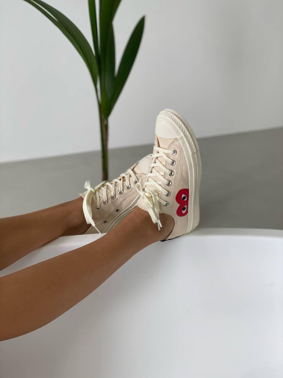 Converse x Comme Des Garcons Low Beige