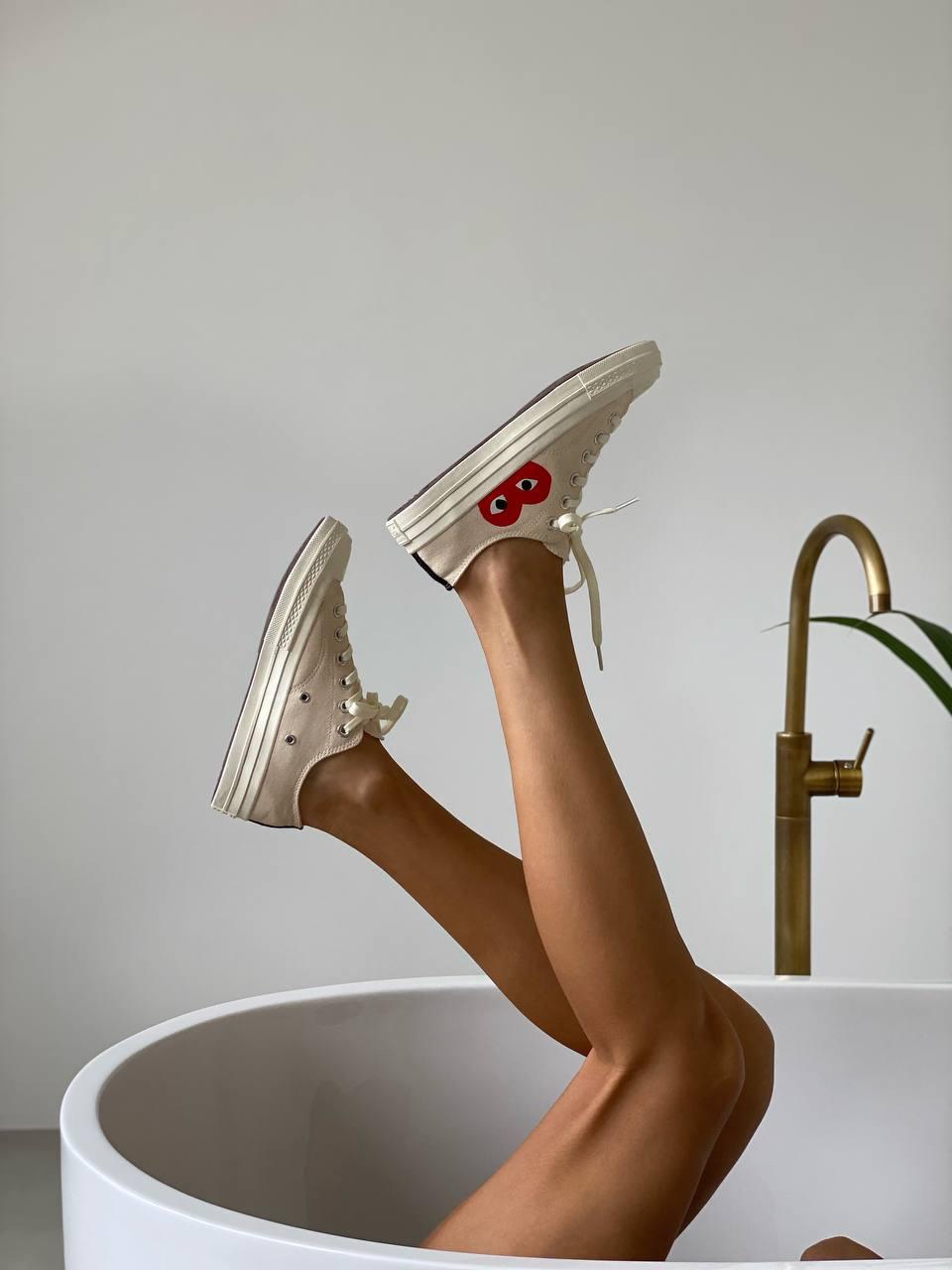 Converse x Comme Des Garcons Low Beige