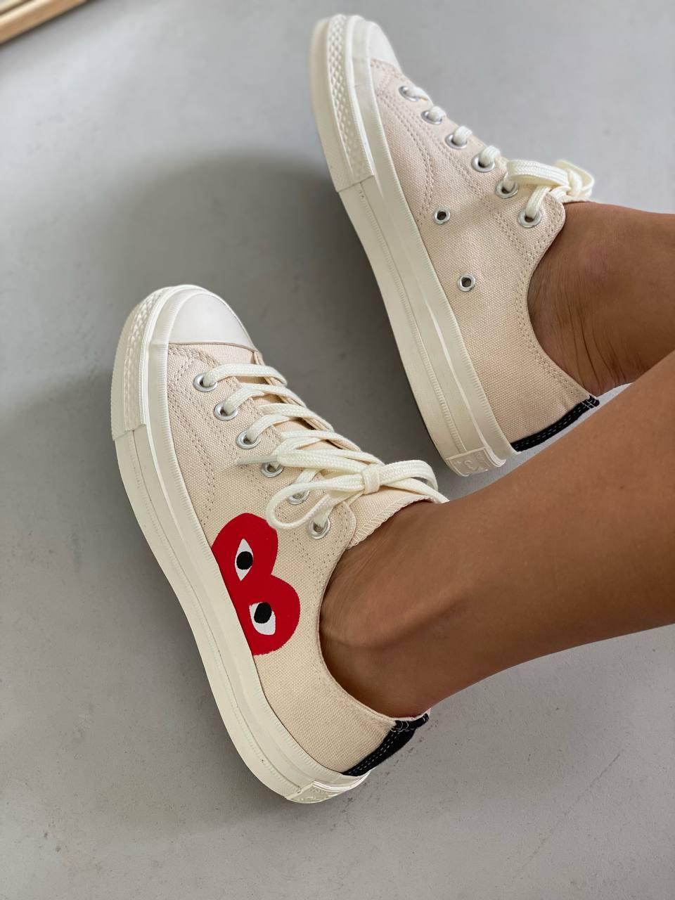 Converse x Comme Des Garcons Low Beige