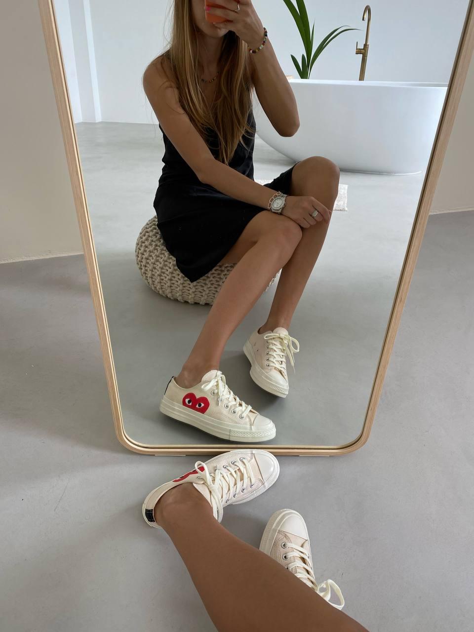 Converse x Comme Des Garcons Low Beige