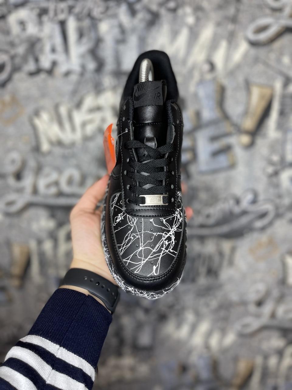Custom Nike Air Force 1 Low White Paint Splatter