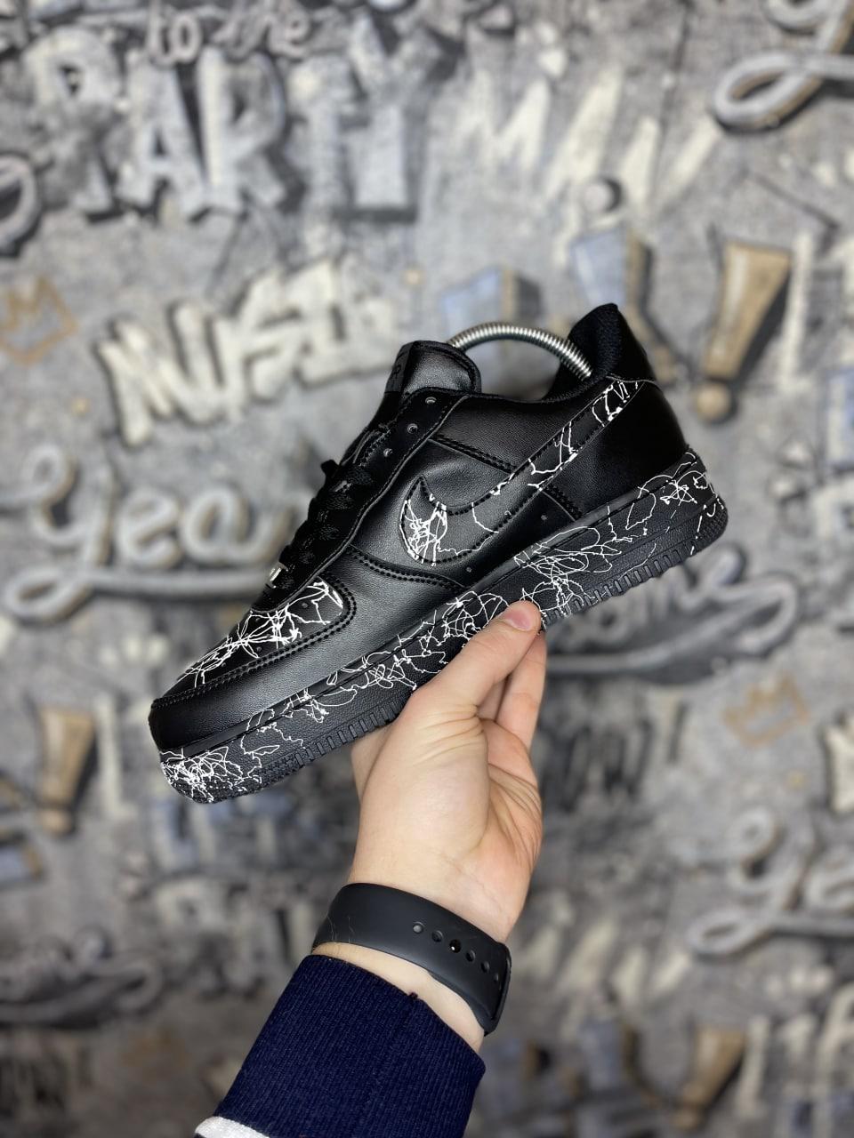 Custom Nike Air Force 1 Low White Paint Splatter
